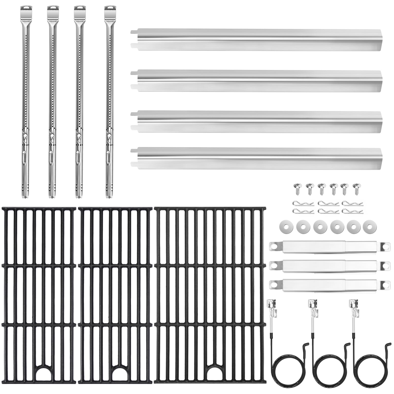 Uniflasy complete replacement kit laid out showing parts and fast rebuild benefits