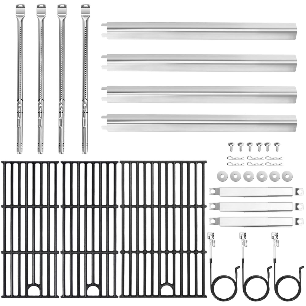 Uniflasy complete replacement kit laid out showing parts and fast rebuild benefits