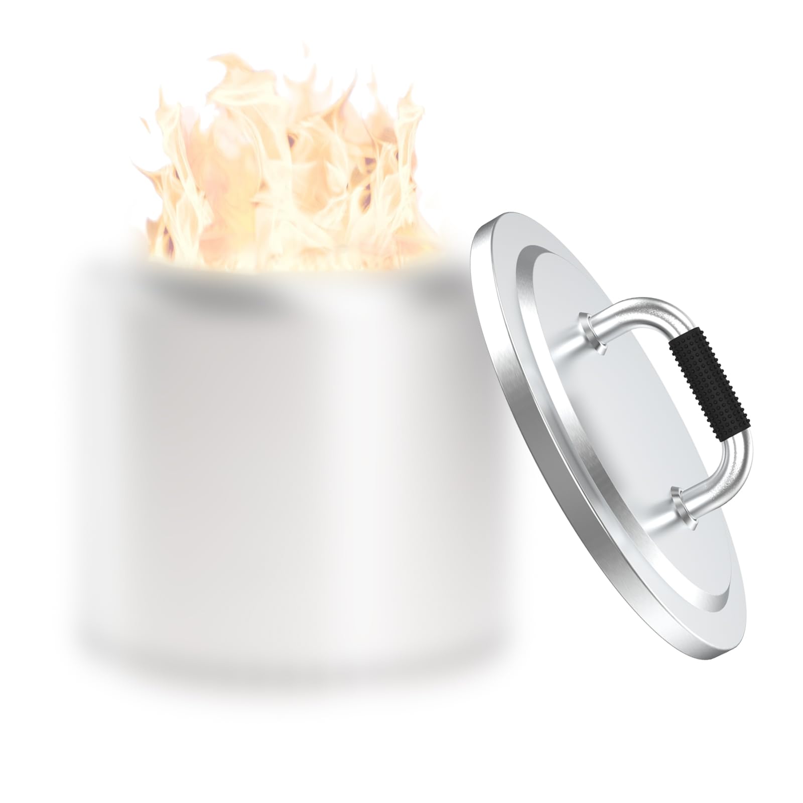 Uniflasy lid front view on Solo Stove Bonfire showing secure protection