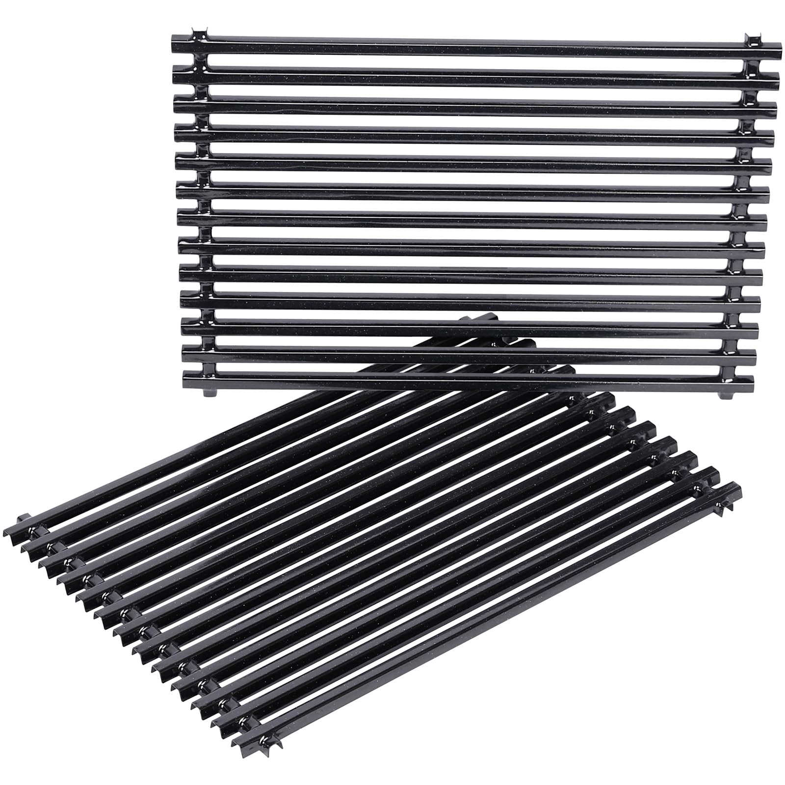 Uniflasy front view of replacement grates showing fit and finish, restores grilling surface