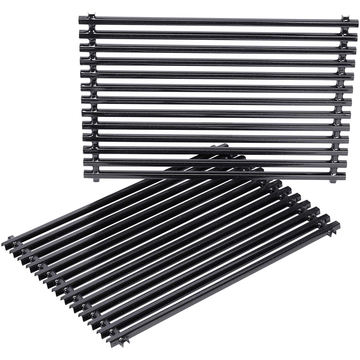 Uniflasy front view of replacement grates showing fit and finish, restores grilling surface