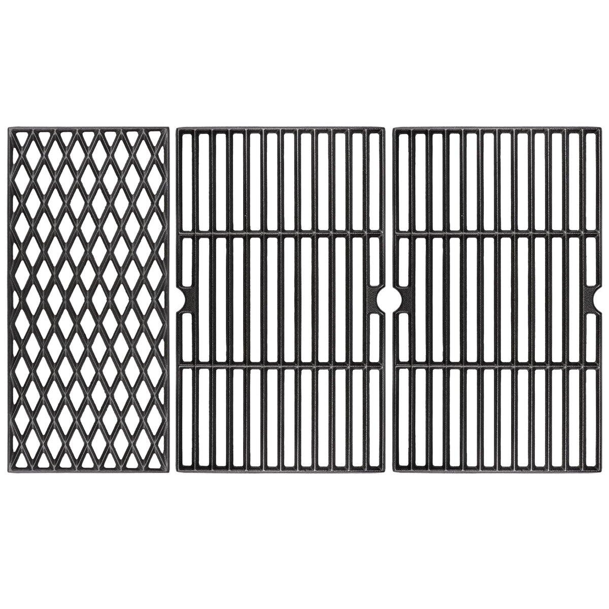 Uniflasy front view replacement grates showing full set and durable finish