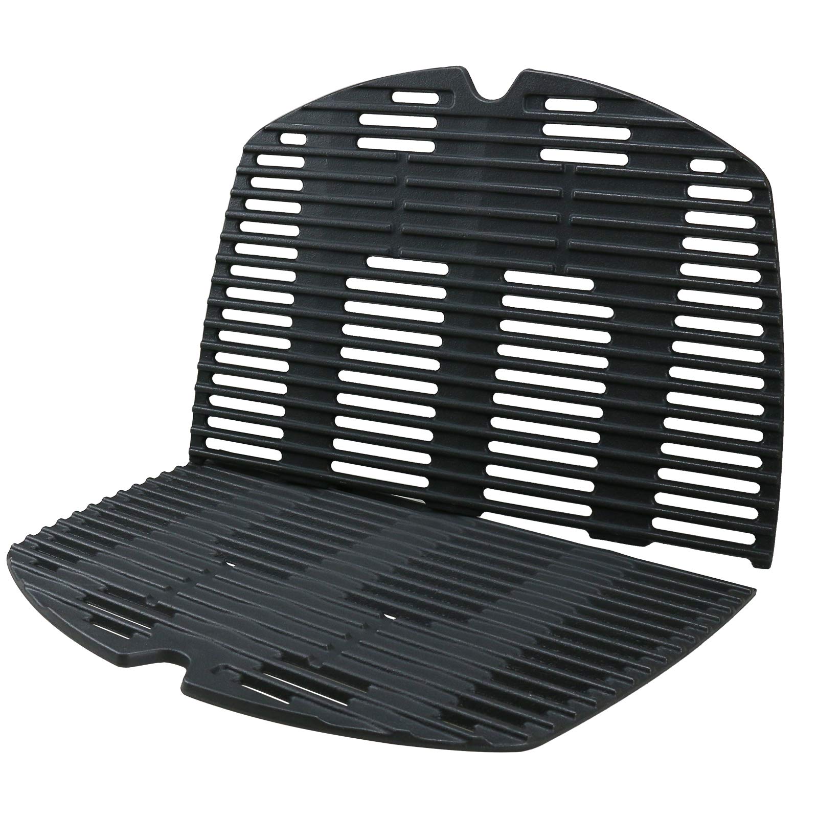 Uniflasy front view of cast iron grates showing fit and durability benefit