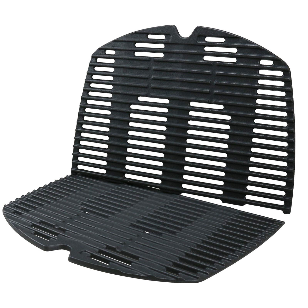 Uniflasy front view of cast iron grates showing fit and durability benefit