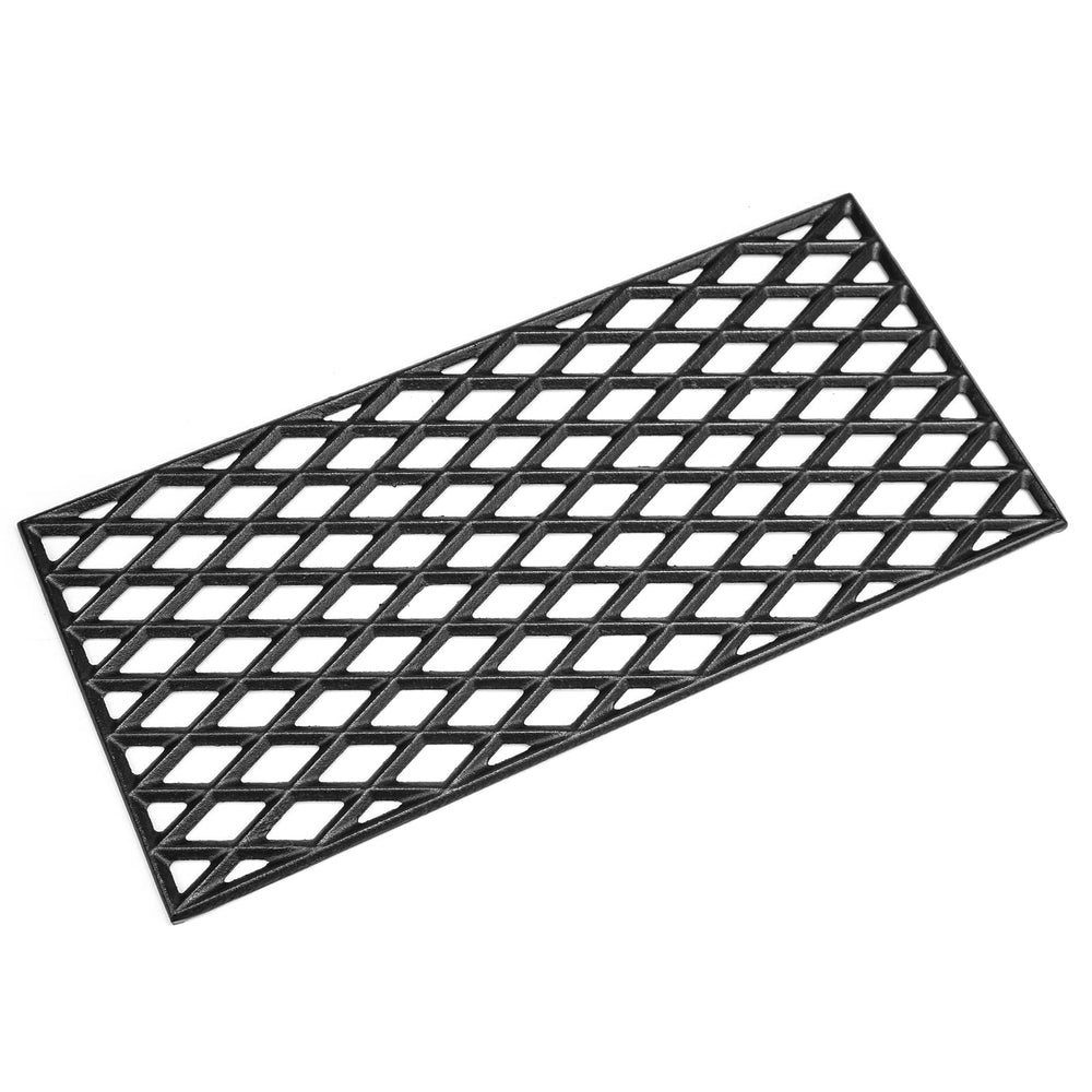 Uniflasy grate edge and mounting points showing secure fitment detail