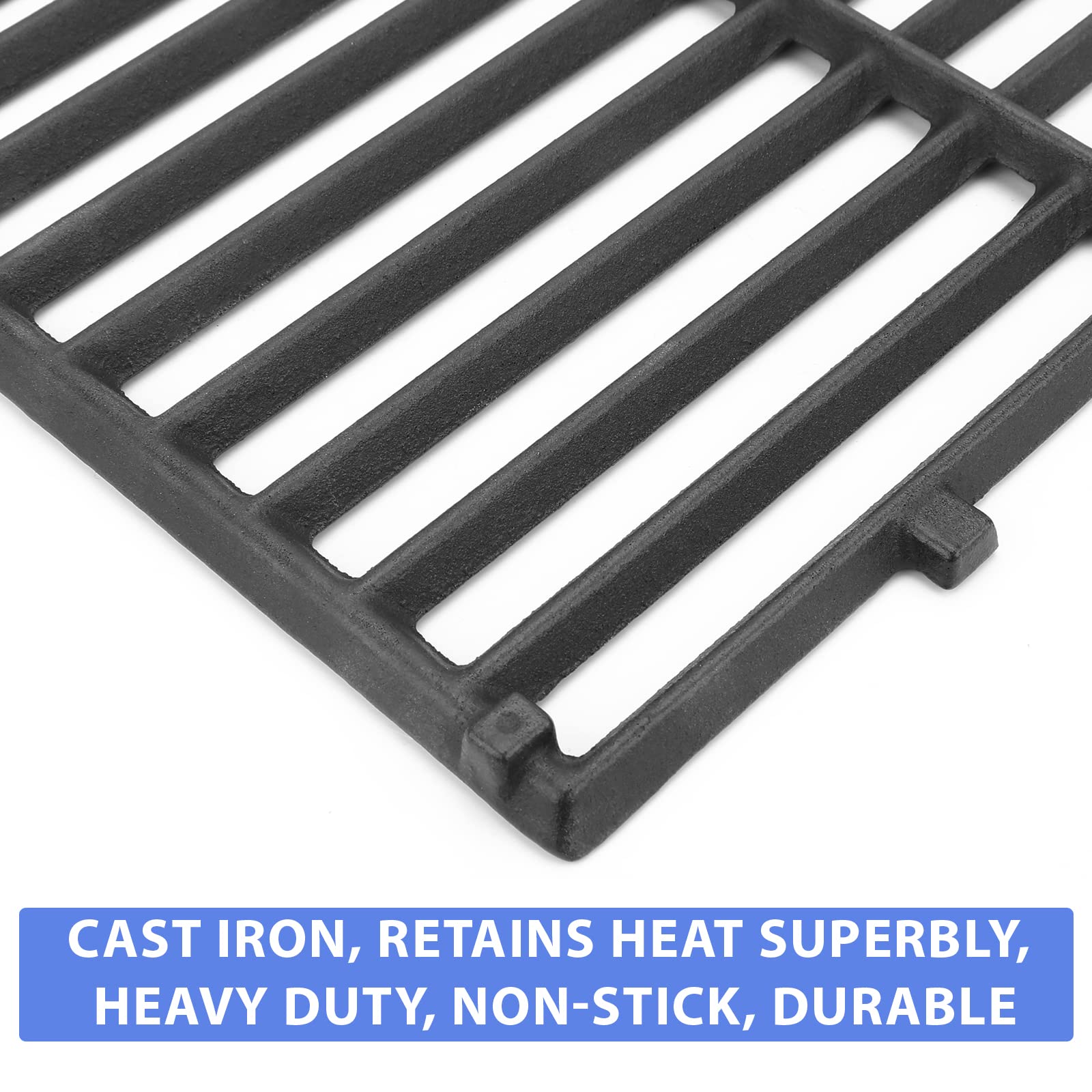 Uniflasy grates and flavorizer bars installed in Weber Genesis II demonstrating even heat