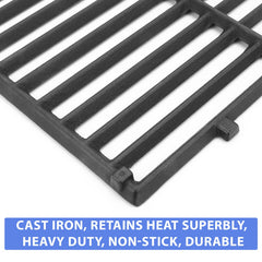 Uniflasy grates and flavorizer bars installed in Weber Genesis II demonstrating even heat