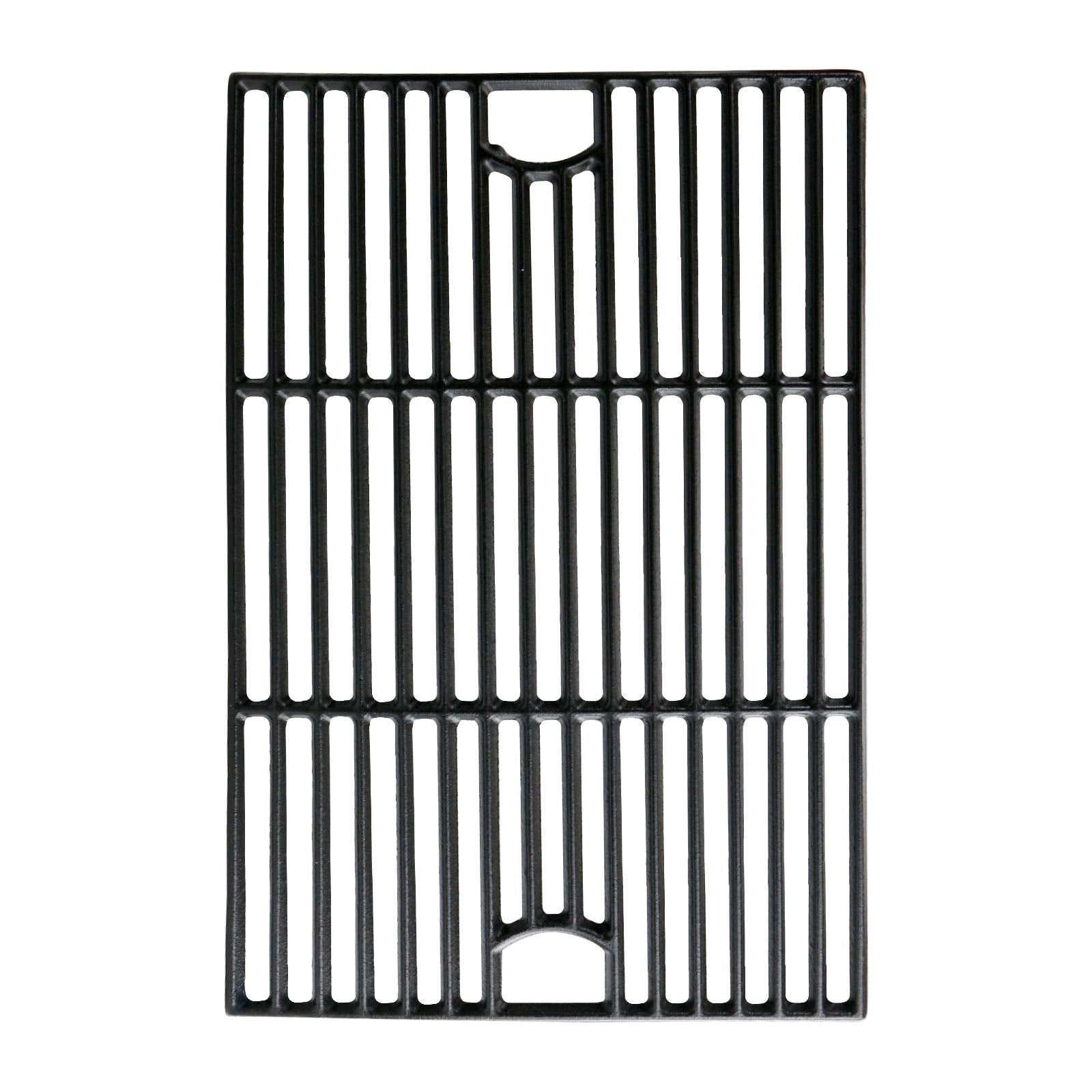 Uniflasy grates installed in a Nexgrill 6-burner showing secure fit and improved searing benefit