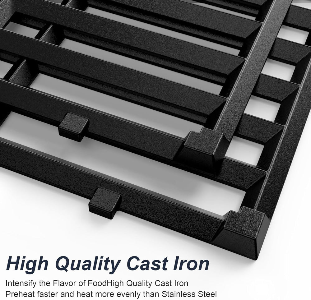Uniflasy grates beside tape measure showing 18.75" size for fit verification