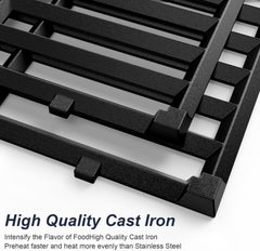 Uniflasy grates beside tape measure showing 18.75" size for fit verification