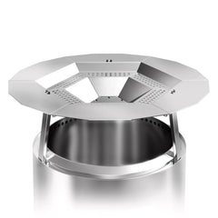 Uniflasy front view of heat deflector showing full shape and fit benefit