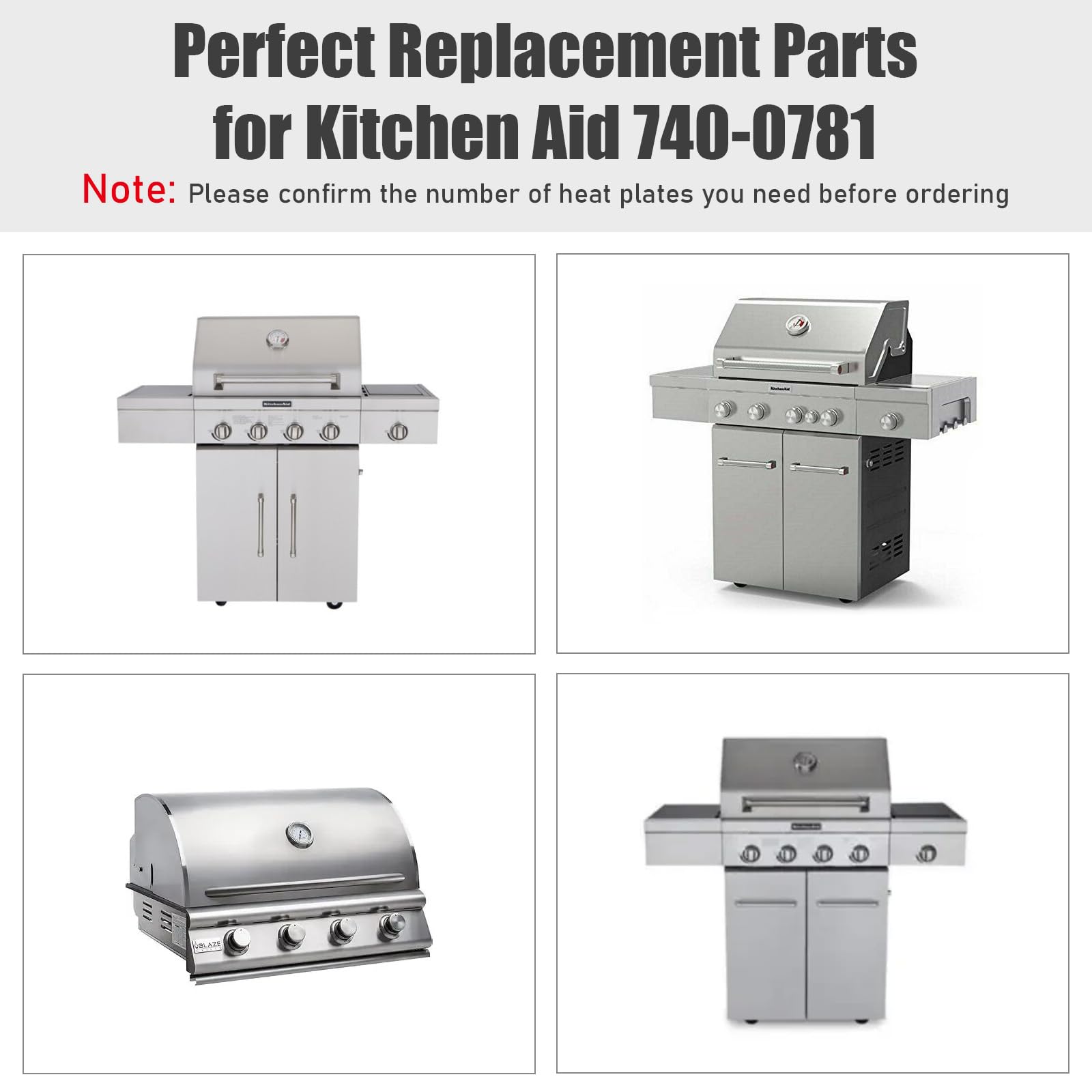 Uniflasy heat plate detail showing stainless finish and grease-protection benefits