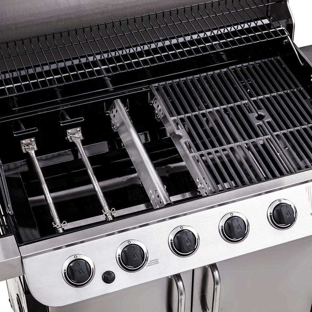 Uniflasy stainless heat plates arranged to show coverage and flare‑up reduction benefit