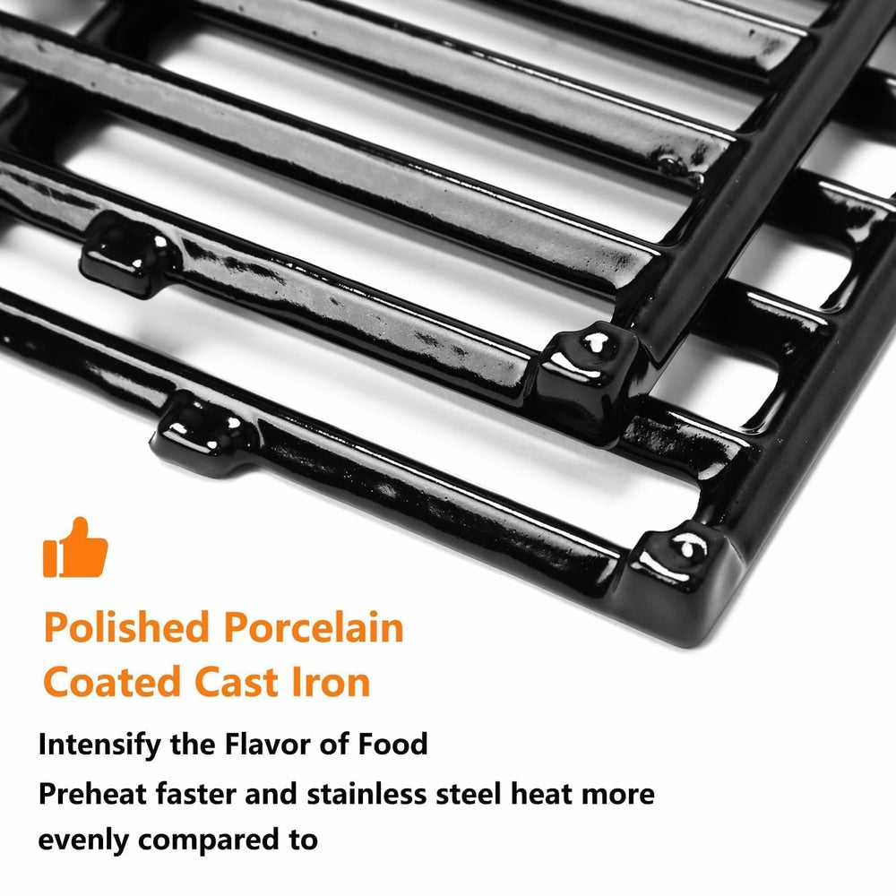 Uniflasy grates installed in Weber Spirit E-210 showing direct compatibility benefit