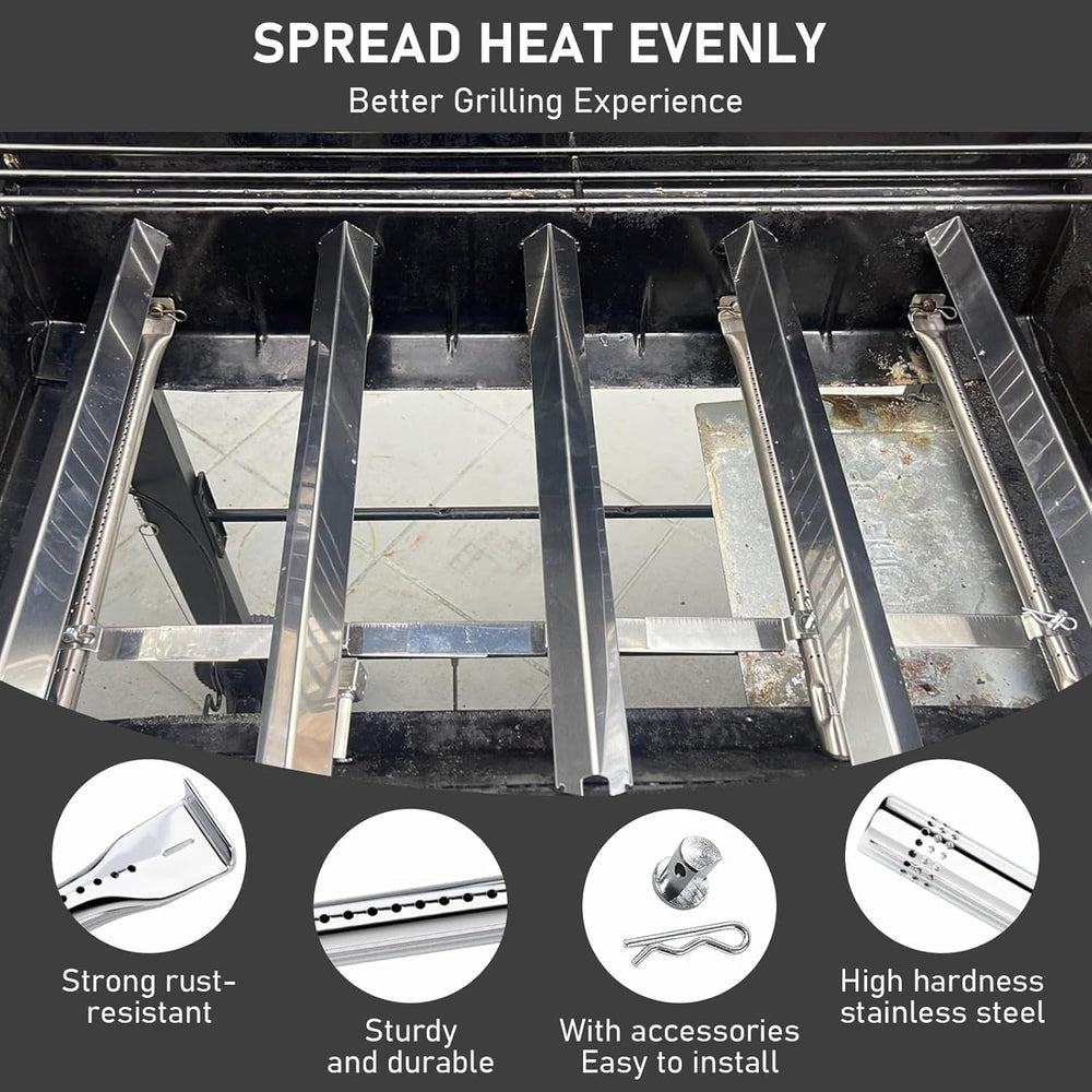 Uniflasy parts installed in Char-Broil grill showing renewed cooking performance