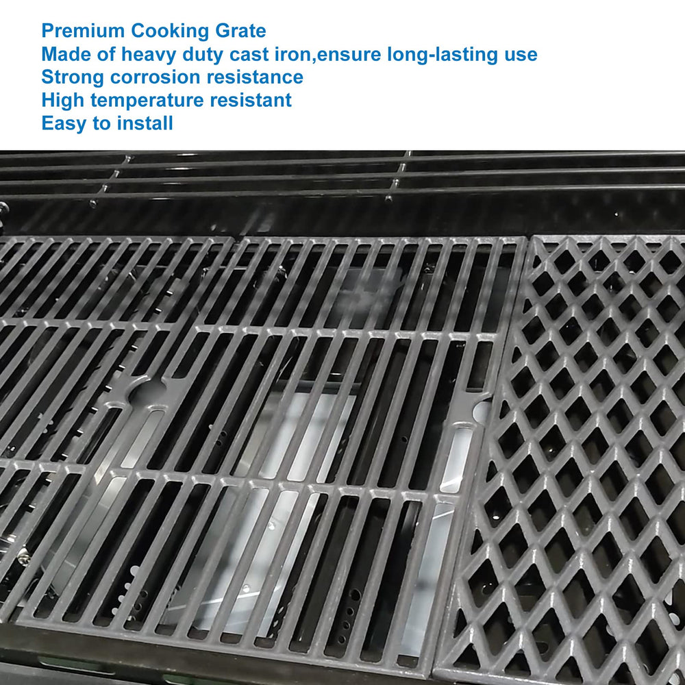 Uniflasy grates installed on Dyna-Glo grill demonstrating correct fit