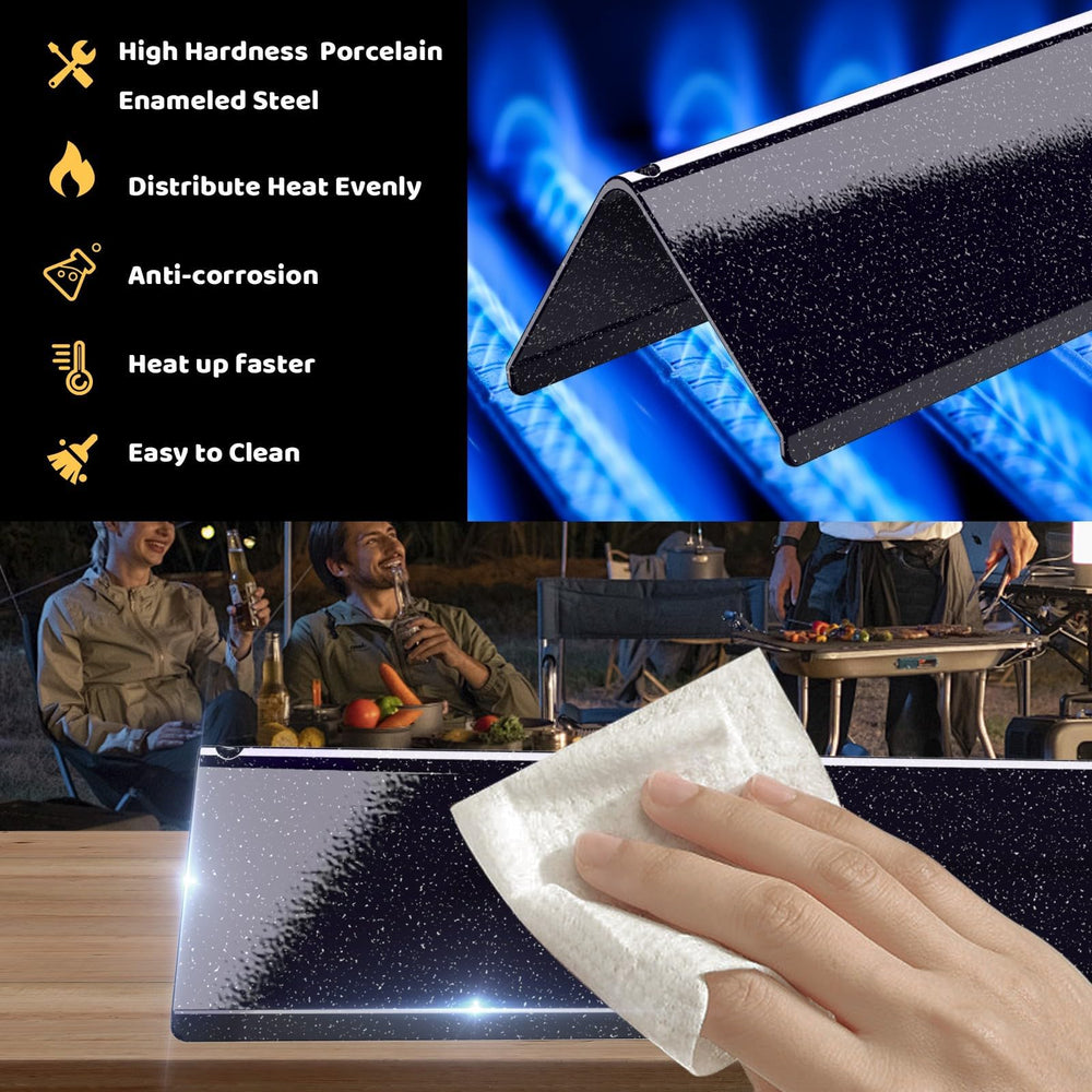 Uniflasy flavorizer bars in backyard grill scene delivering consistent smoky flavor