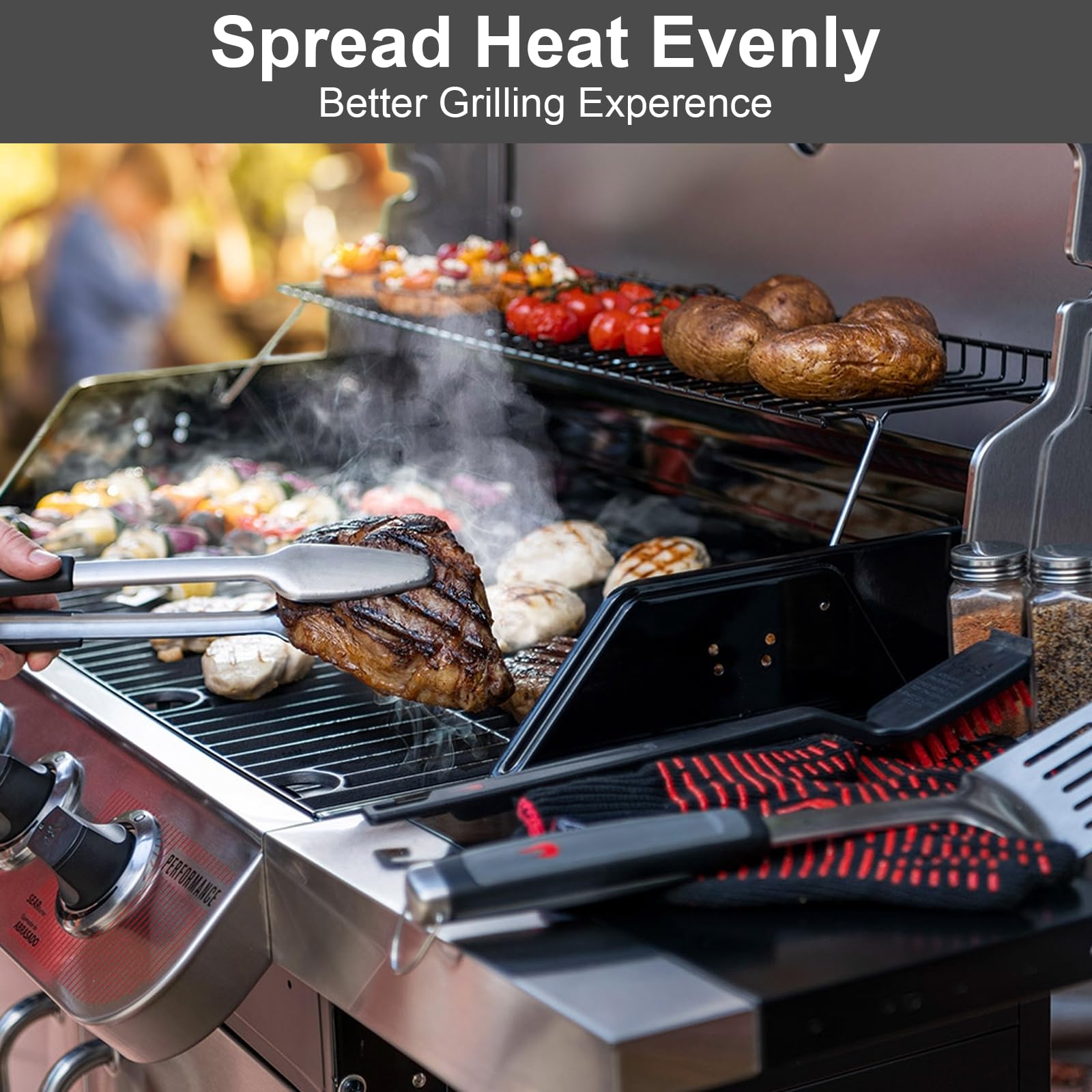 Uniflasy replacement parts installed on a backyard grill showing renewed cooking readiness benefit