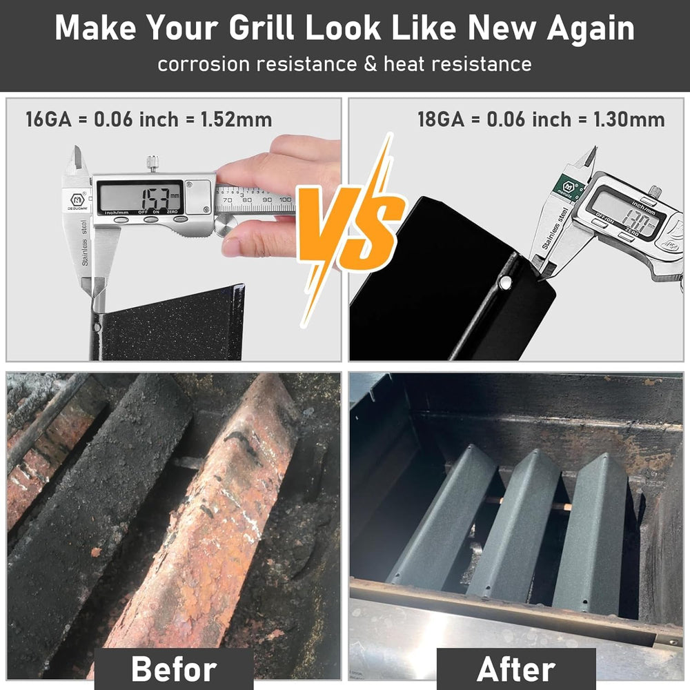 Uniflasy replacement kit in backyard grill scene delivering restored smoky flavor