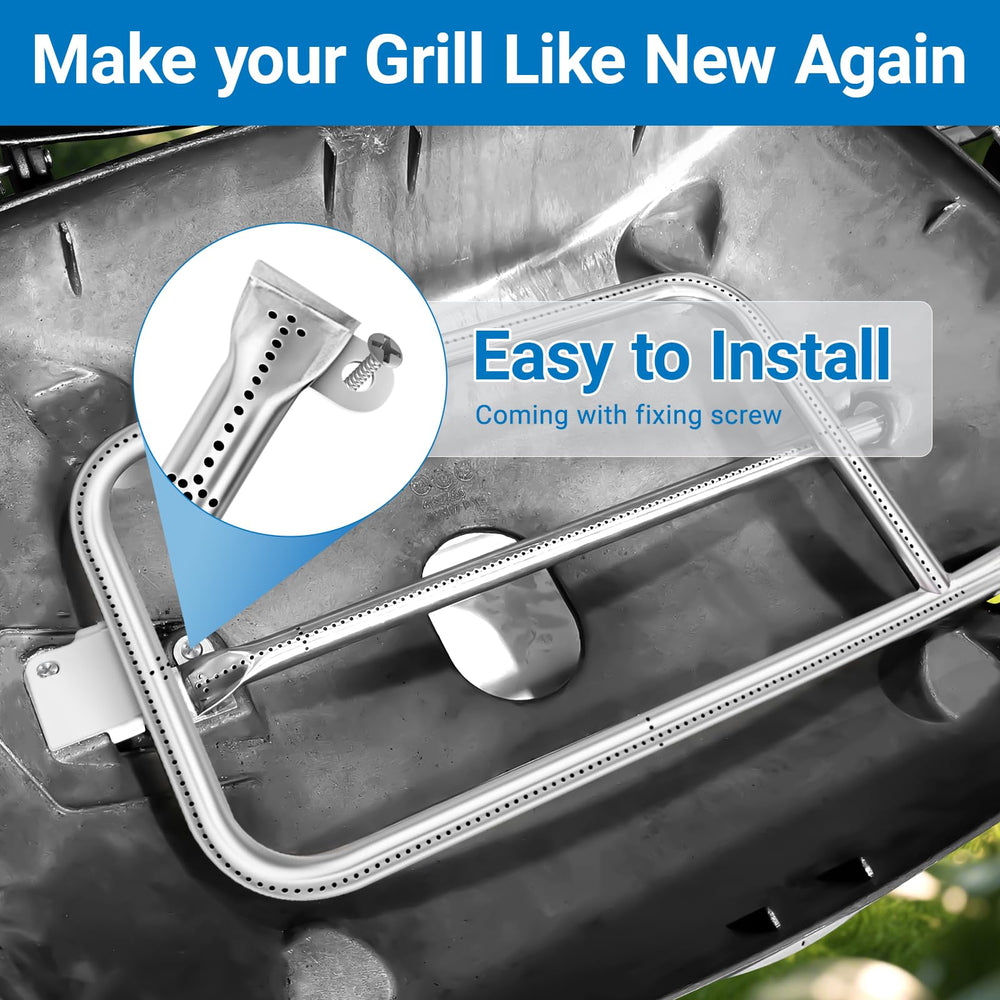 Uniflasy in-use on a backyard grill showing consistent heat for better cooking results