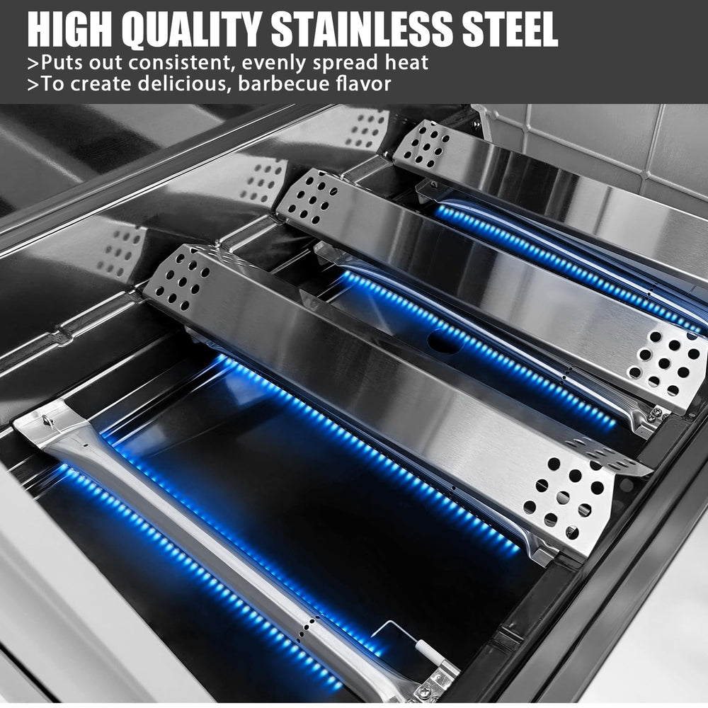 Uniflasy kit in outdoor grill lifestyle scene demonstrating consistent searing and reduced flare-ups