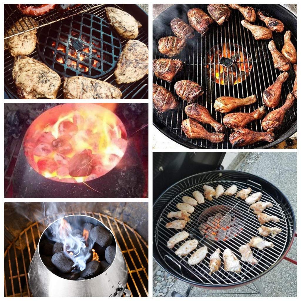Uniflasy searing zone with steak on grate delivering intense sear benefit