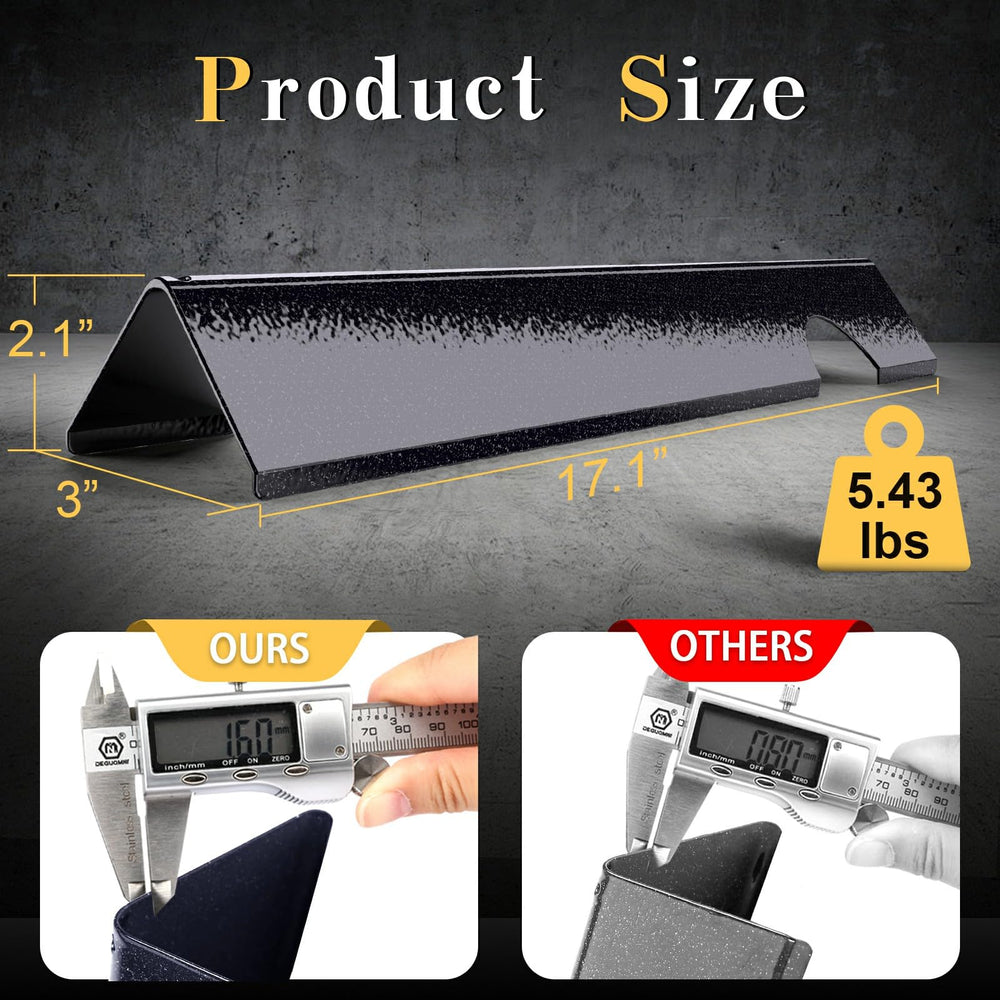 Side profile of Uniflasy bar showing exact dimensions for an accurate replacement fit.