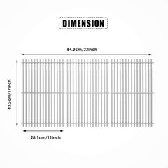 Uniflasy single grate dimensions labeled for accurate Nexgrill fit verification