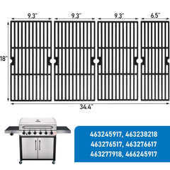 Uniflasy single 18-inch grate top view highlighting cooking surface and balance