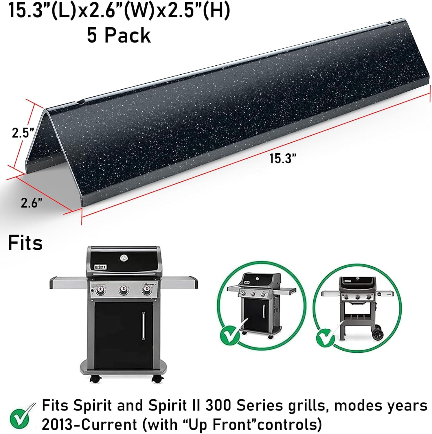 Uniflasy parts beside ruler showing 17.5 inch grate dimension, easy fit verification