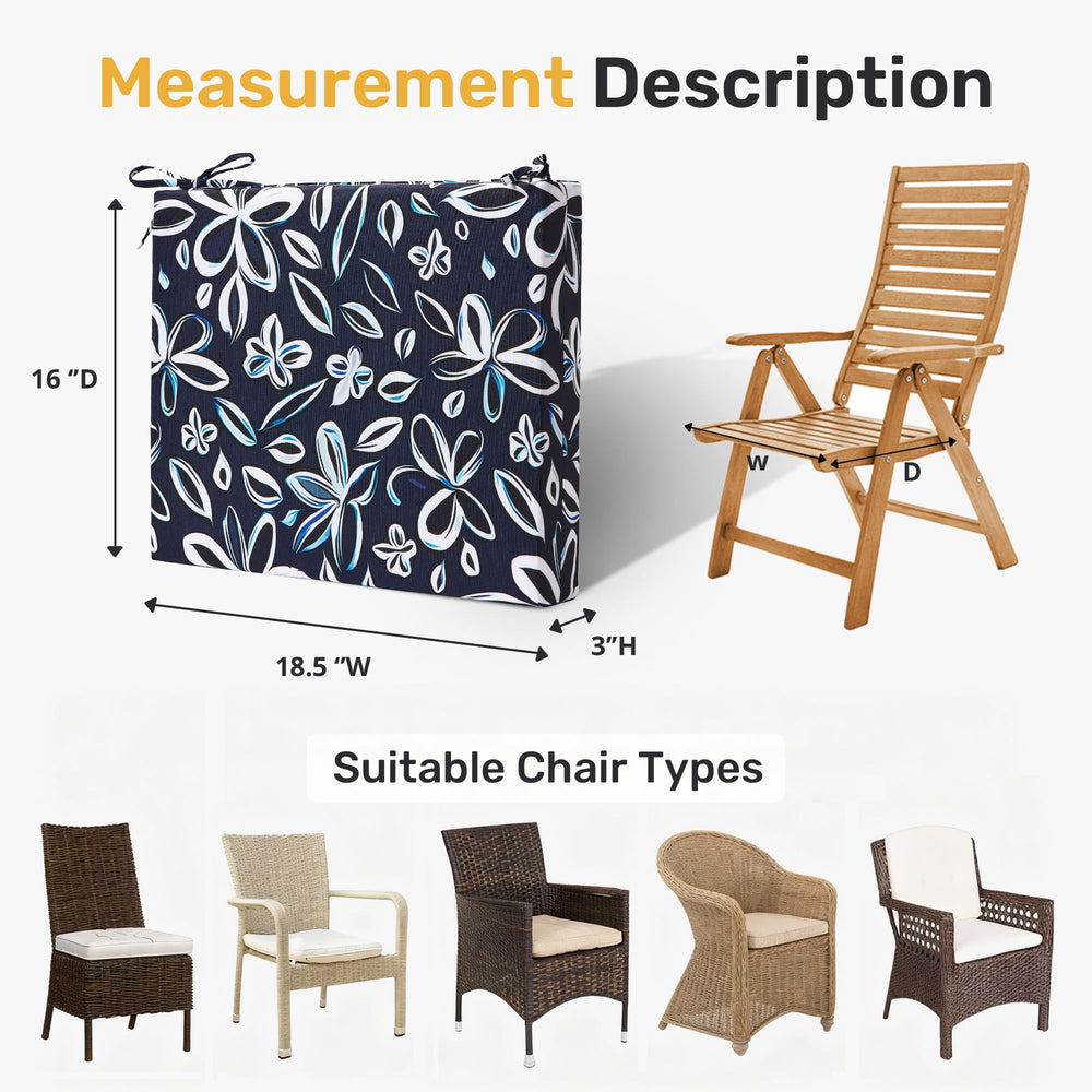 UNIKOME cushions on patio chairs in lifestyle scene enhancing outdoor dining comfort