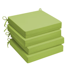 UNIKOME front view of four green cushions showing clean packaging and uniform set benefit