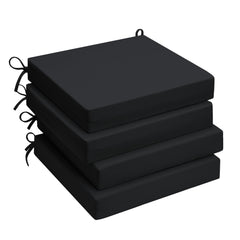 UNIKOME pack of four cushions front view showing size and finish, adds patio comfort