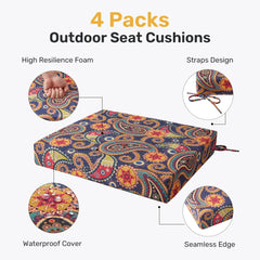 UNIKOME close-up of Palmira Paisley fabric texture with water-resistant finish