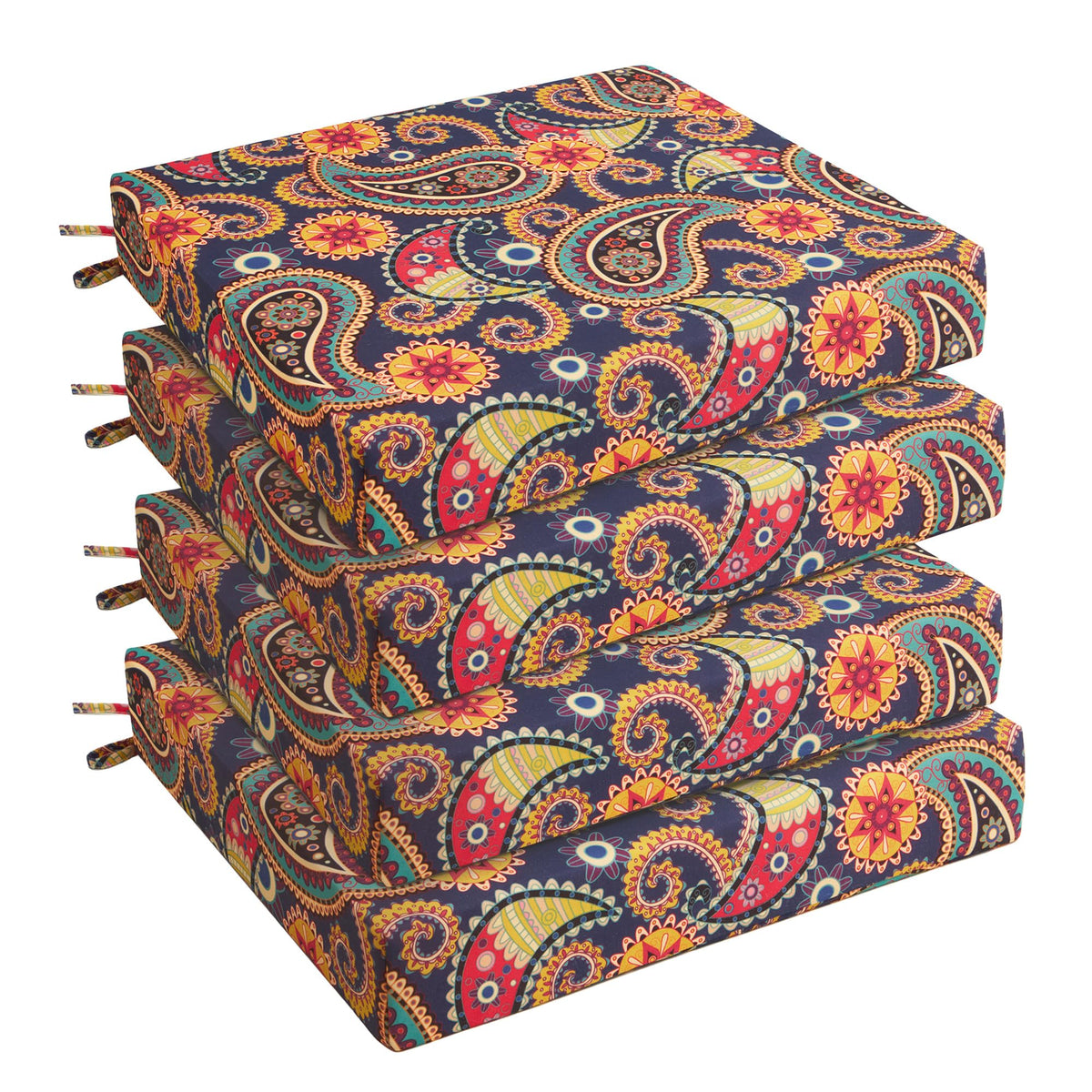 UNIKOME Palmira Paisley front view showing pattern and full cushion comfort