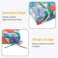 UNIKOME side profile showing 3-inch high-density sponge thickness, delivers supportive sit