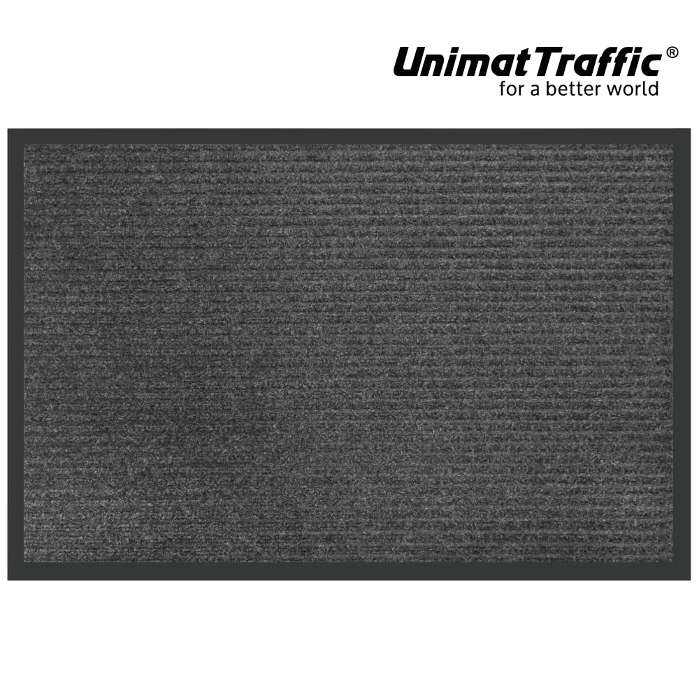 UNIMAT rubber backing detail showing non-slip grip that secures mat on hard floors