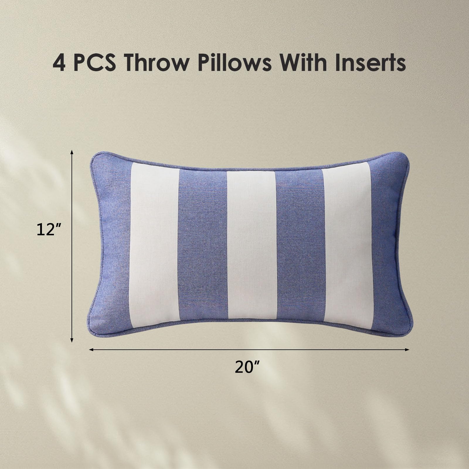 Unimatta pillows on indoor sofa showing versatile styling benefit