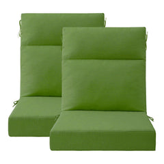 Unimatta front view lawn green cushion showing full length and fit benefit