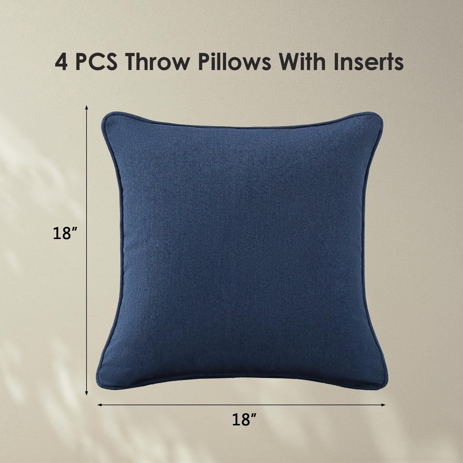 Unimatta pillows on porch setting showing inviting, low-maintenance decor