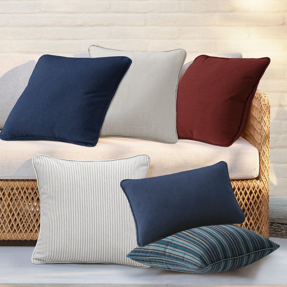 Unimatta pillow next to ruler showing accurate 18x18 inch scale