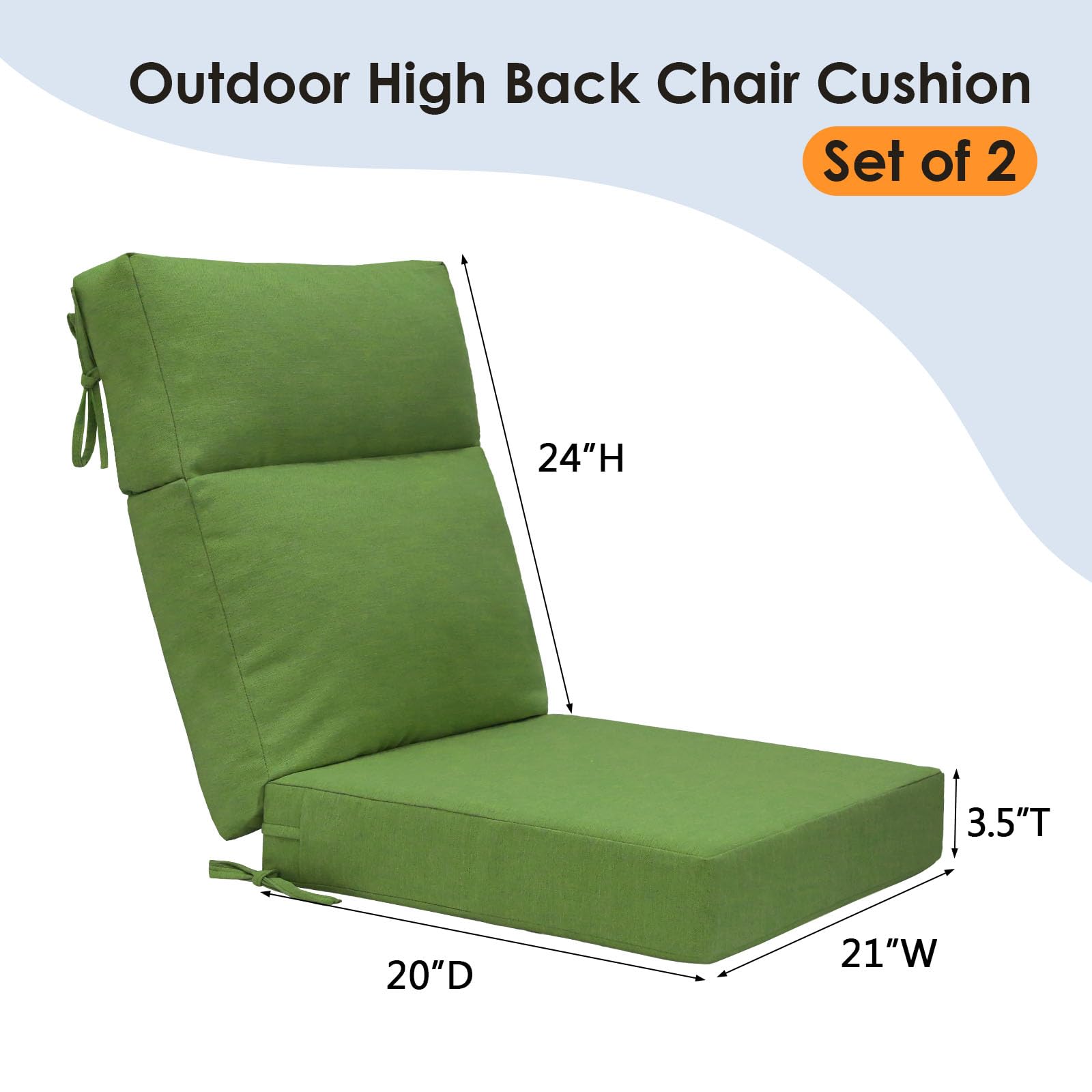 Unimatta foam cross-section showing 3.5-inch thickness for supported seating