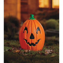Union pumpkin close-up of textured surface and glow for realism