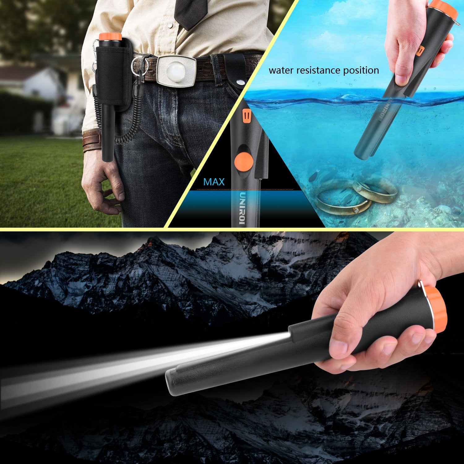 UNIROI held in hand scale comparison demonstrating lightweight portability benefit