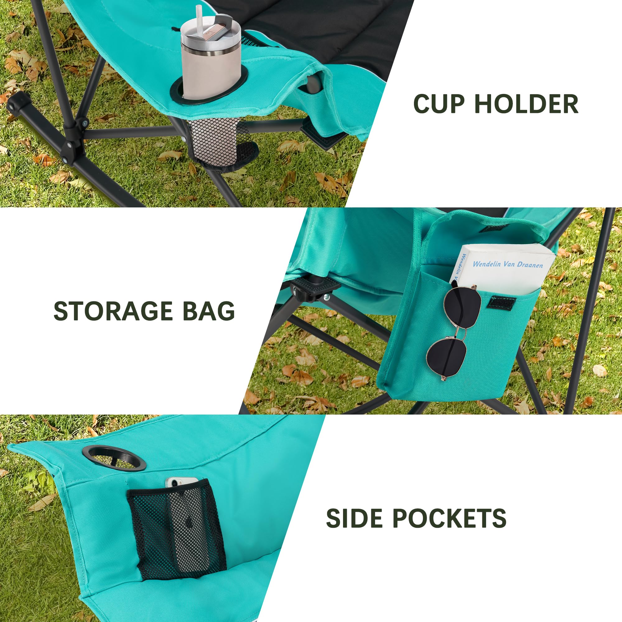 Unisakey next to backpack showing compact folded scale