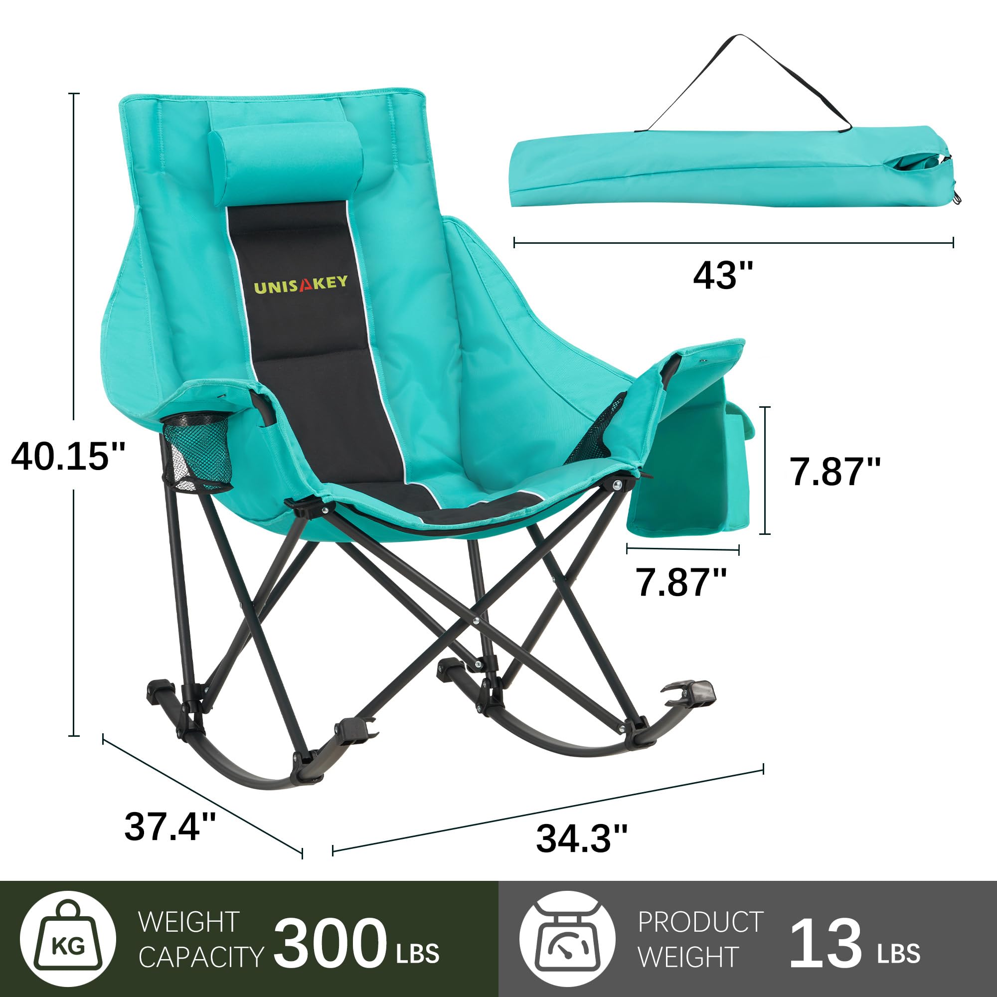 Unisakey side pocket and cup holder holding drink and phone