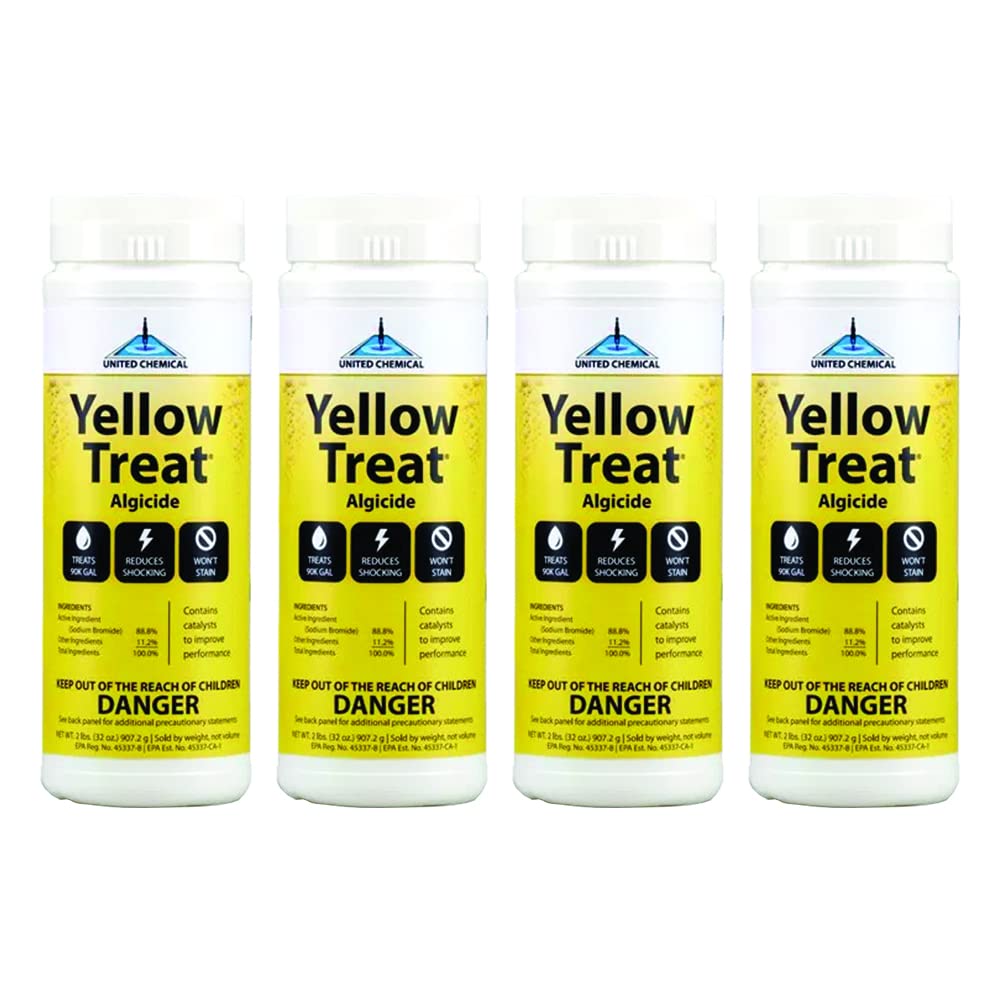United Chemical Yellow Treat front packaging showing 2 lb container and clear labeling for quick identification and proper dosing