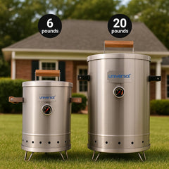 universal charcoal holder detail showing stable fuel placement for consistent heat