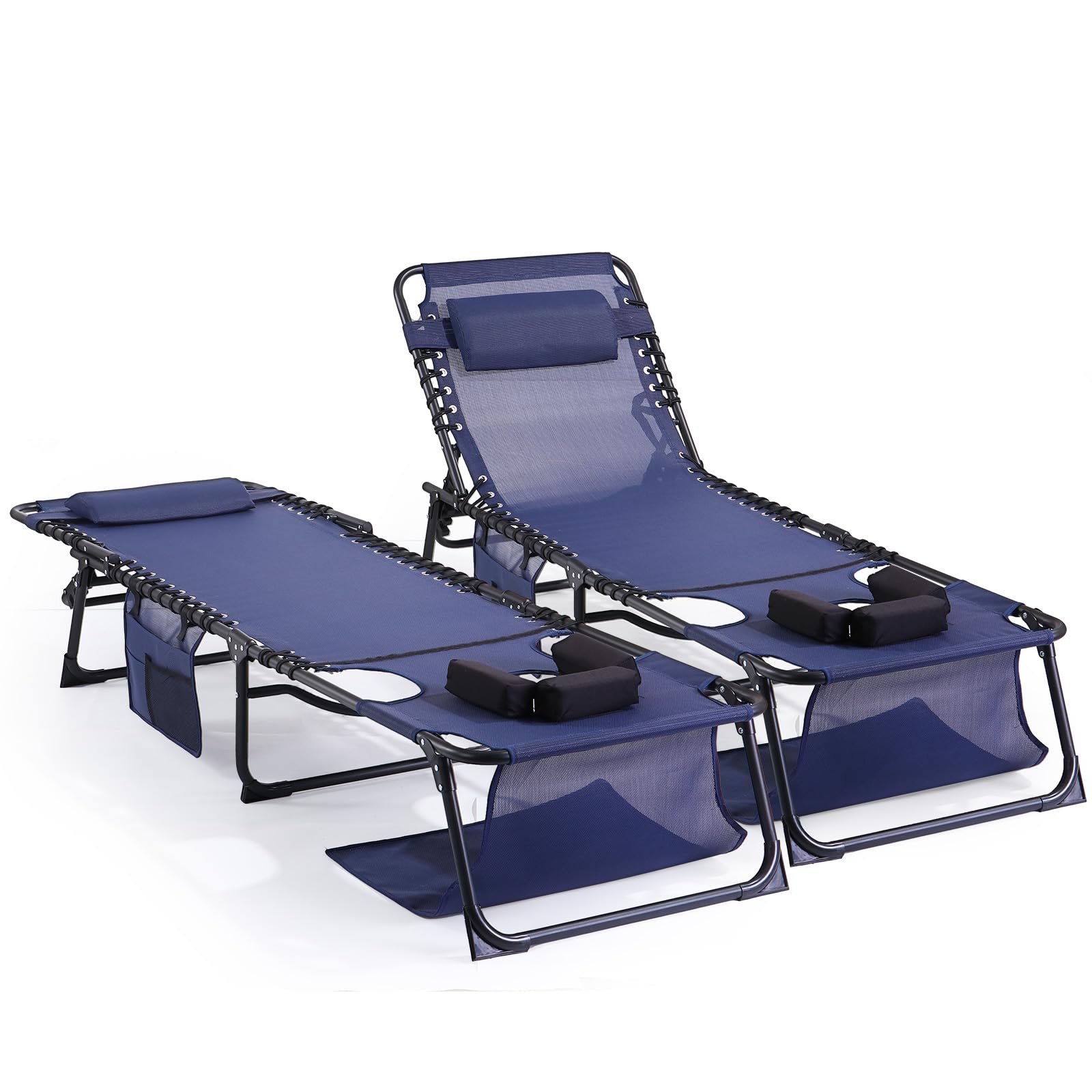 Unovivy front view of both chairs showing stable frame and comfortable design