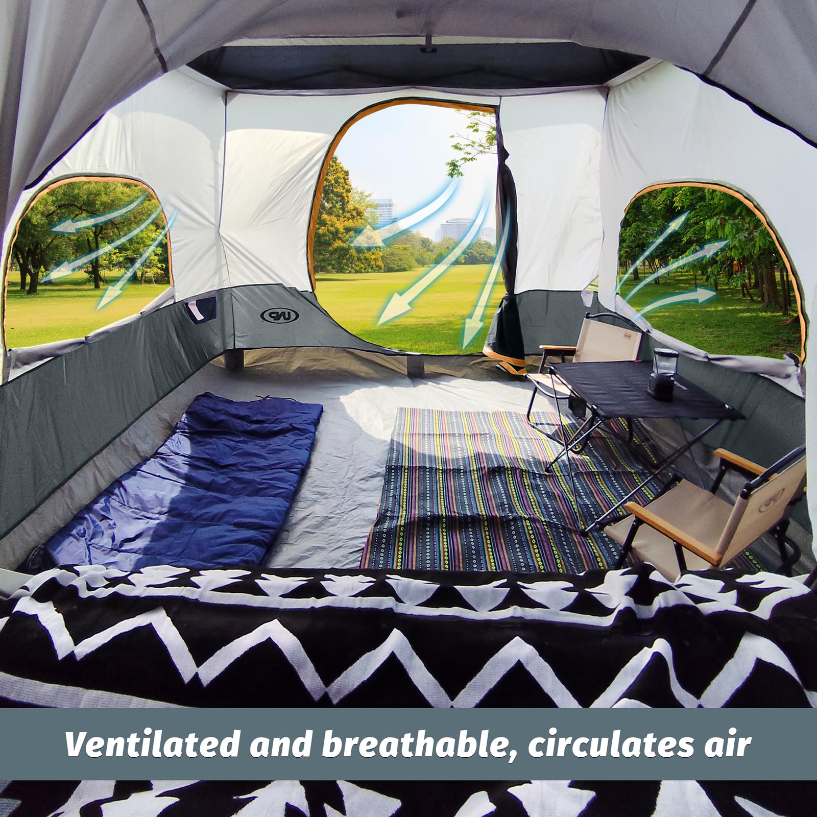 unp cube tent close-up fabric texture showing weather-resistant material
